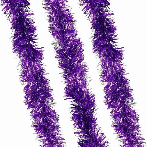 Rollo espumilln violeta 6 cm decoracin Navidad 25 metros