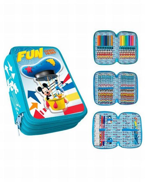 Estuche plumier triple de Mickey Mouse Disney