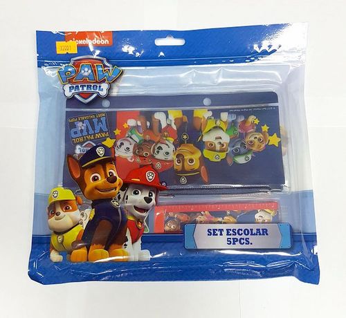 Set escolar 5 piezas La Patrulla Canina