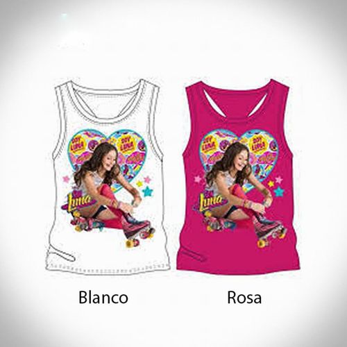 Camiseta Soy Luna de tirantes ROSA 12 aos