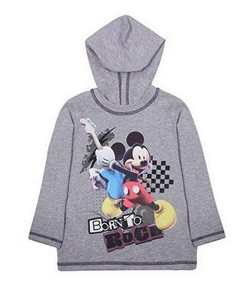 Camiseta manga larga de Mickey Talla 8 años gris