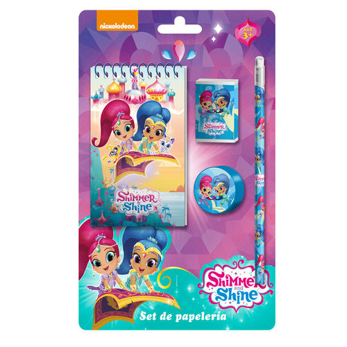 Set papelería 4 piezas Shimmer and Shine