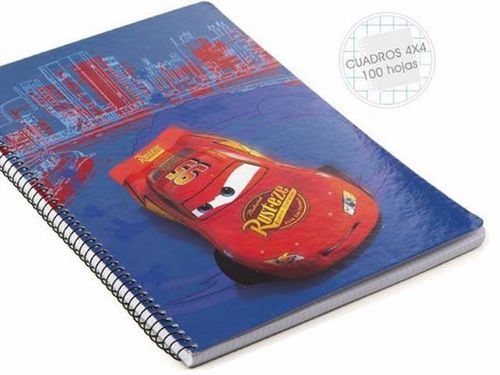 Libreta A4 de Cars