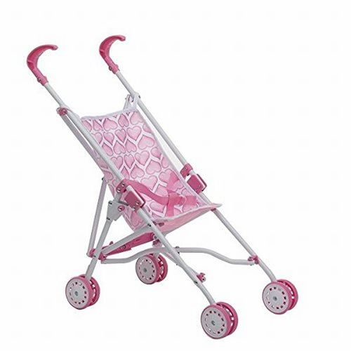 Carrito muñecas infantil rosa "Hearts"