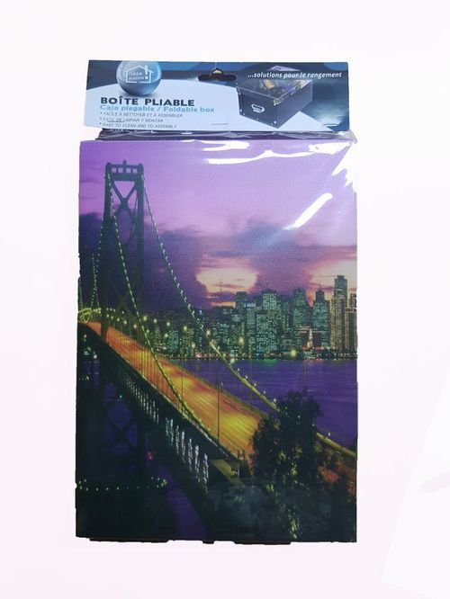 Caja plegable de almacenamiento " New York"