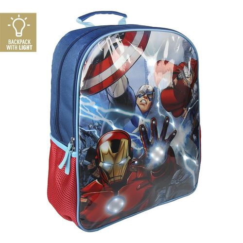 Mochila con luz Los Vengadores Avengers 41cm