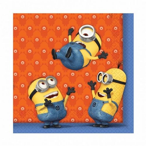 Pack 20 servilletas Minions 33 cm