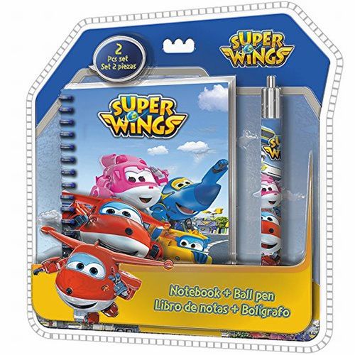 Pack de libreta+boli de Super Wings