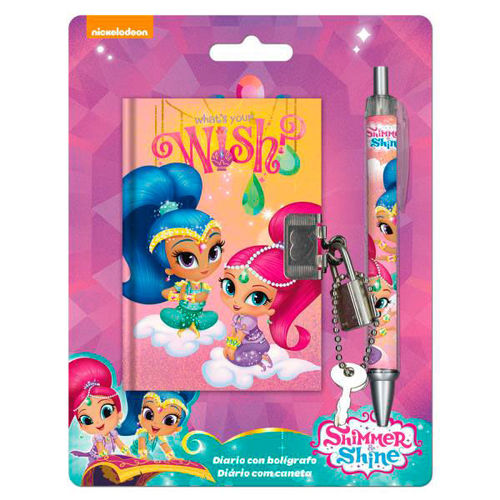 Diario candado y bolígrado Shimmer and Shine