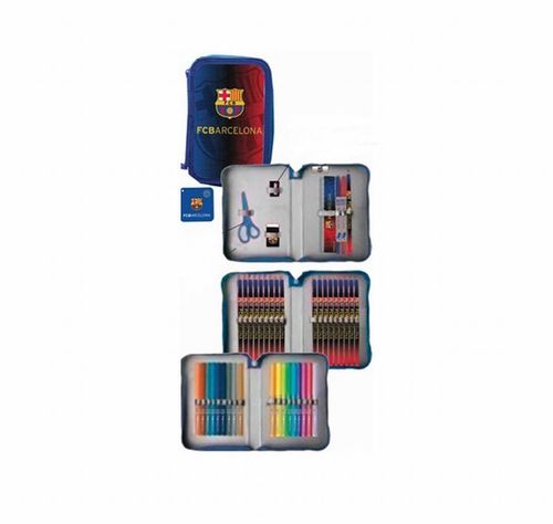 Estuche plumier triple FC Barcelona