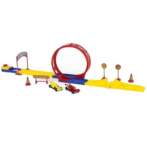 Pista looping con dos coches F1