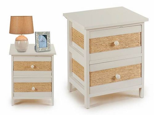 Mueble con 2 cajones raya natural