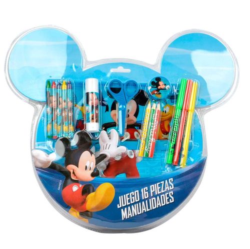 Set material escolar manualidades 16 piezas Mickey