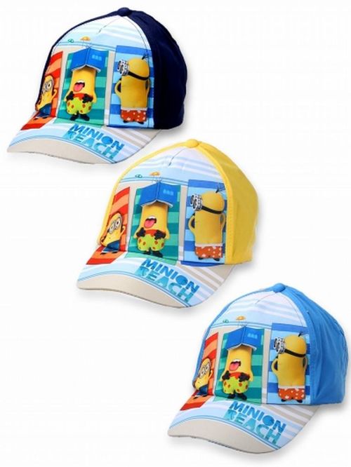 Gorra infantil Minions Beach azul talla 52