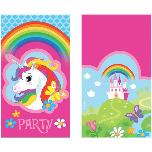 Pack 8 invitaciones Unicornio