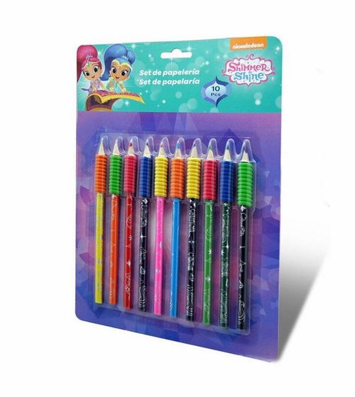 Set 10 lápices Shimmer and Shine