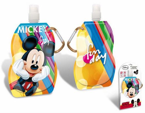 Botella cantimplora plegable enrollable de Mickey Mouse