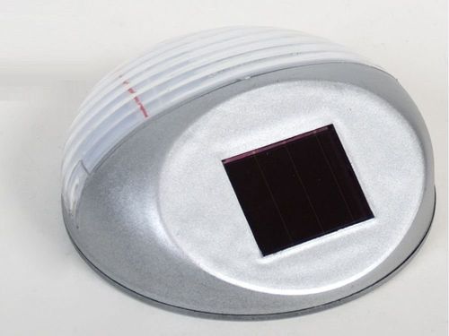 Lámpara solar pared 2 LEDs 11cm diámetro