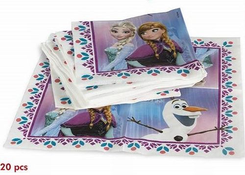 Pack 20 servilletas Frozen 33 cm