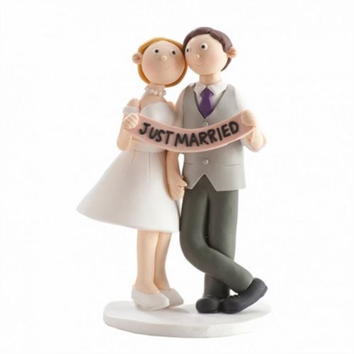 Figura boda novios Clay Just Married 14cm