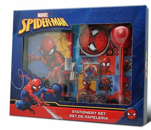 Set de 7 piezas de papelería de Spiderman