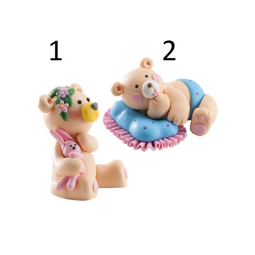 Figura oso bautizo Clay 6-7cm