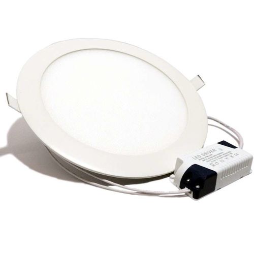 Downlight led empotrable marco blanco redondo. 25W