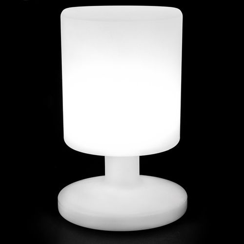 Lámpara de mesa LED Gurav PE exterior 15x15x26cm