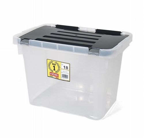 Caja organizadora plástico Nero con tapa 18l