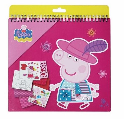 Block para pintar con stickers de Peppa Pig 26 x 24 cm