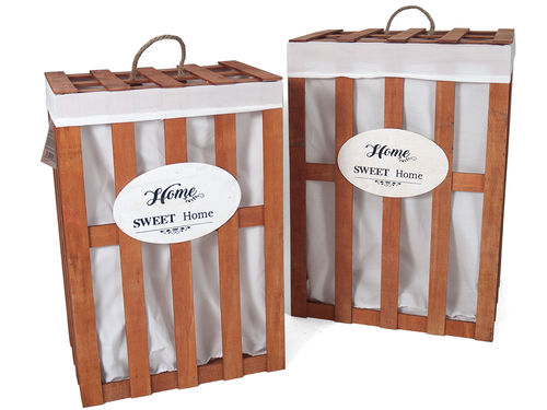 Set 2 cajas pongotodo "Mirte" 58 x 32 x 42 cm