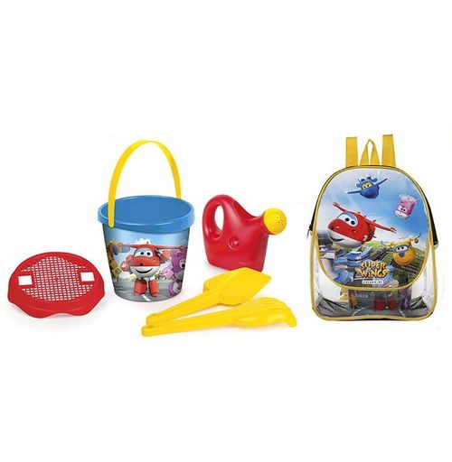 Mochila set de playa Super Wings cubo 18cm