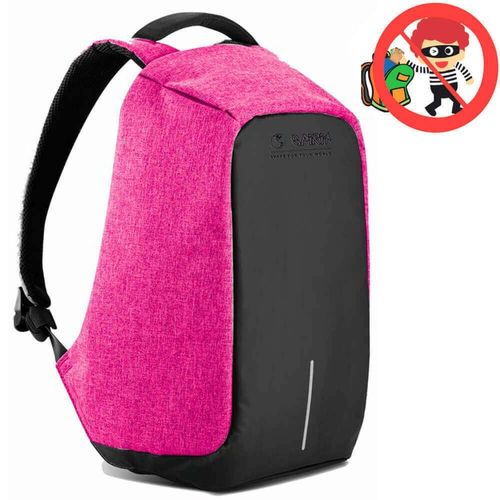 Mochila antirrobo magenta 48 x 26 x 11 cm