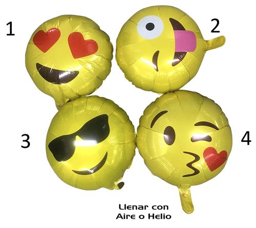 Globo caritas emoji 45cm