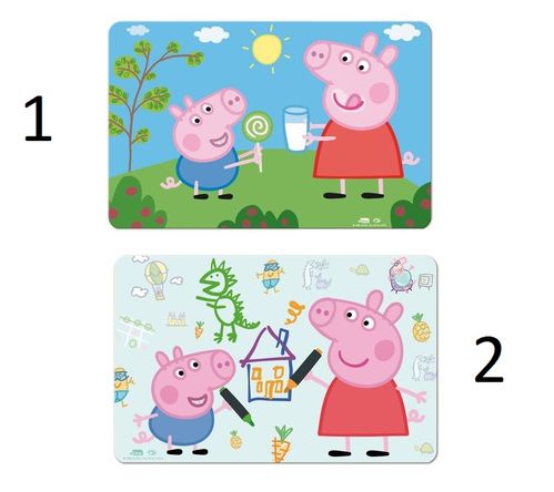 Mantel individual lenticular efecto 3D Peppa Pig