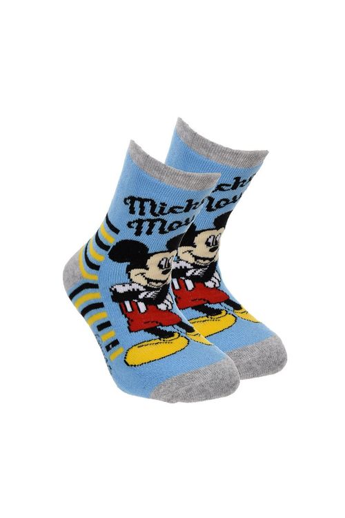 Calcetines antideslizantes Mickey rayas