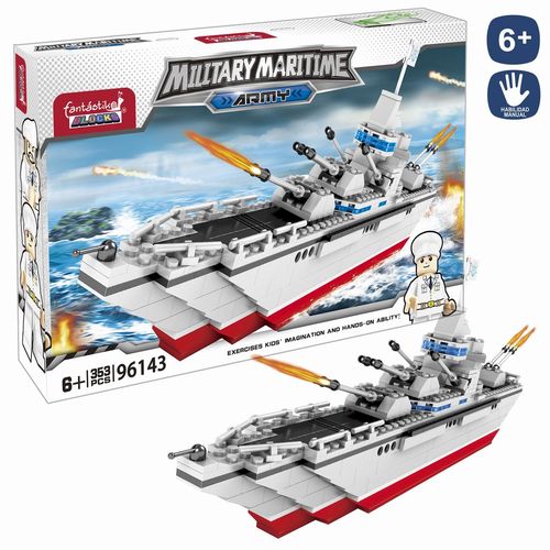 Set de 353 Bloques Fragata con 2 figuras