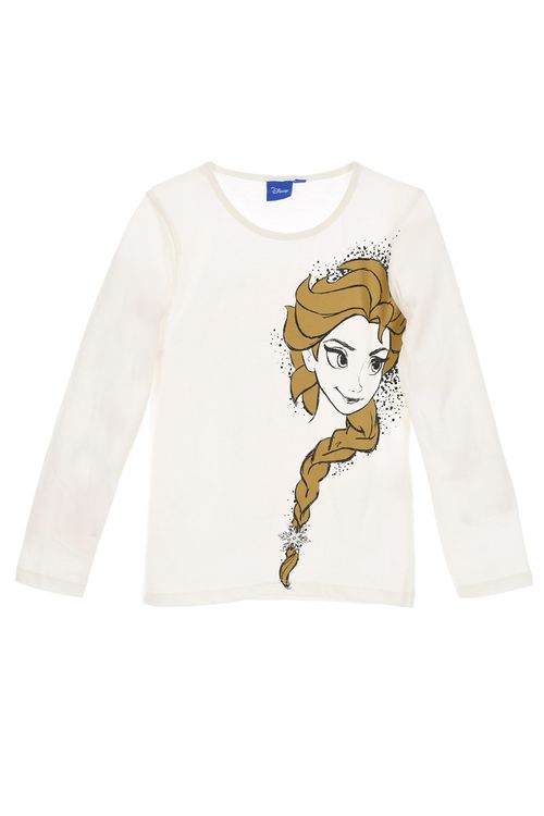 Camiseta manga larga Frozen Elsa blanca