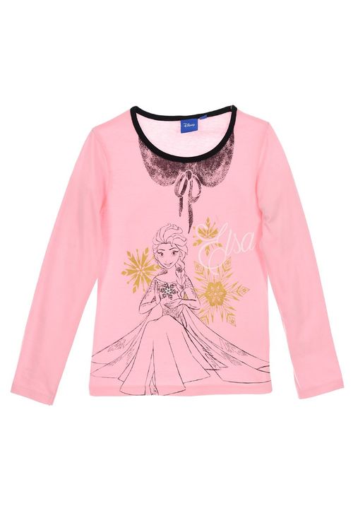 Camiseta manga larga Frozen Elsa rosa