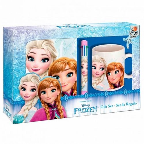 Set de diario+reloj digital+ taza de Frozen