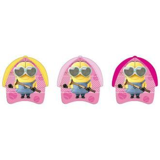 Gorra infantil fucsia Minions Love Tennis talla 52