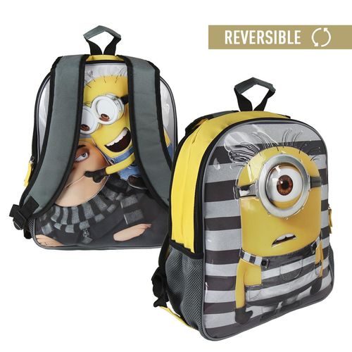 Mochila Escolar Reversible Minions