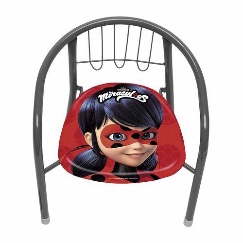 Silla de metal, diseño Lady bug