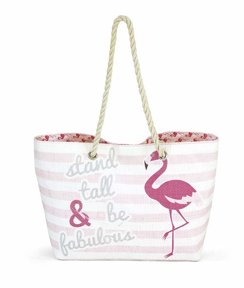 Flamingo Bolsa Rafia