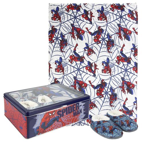 Set de invierno en caja metálica de Spiderman