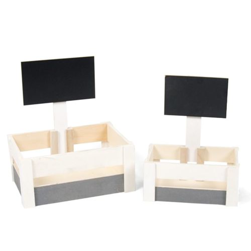 Set de 2 cajas de madera Byron