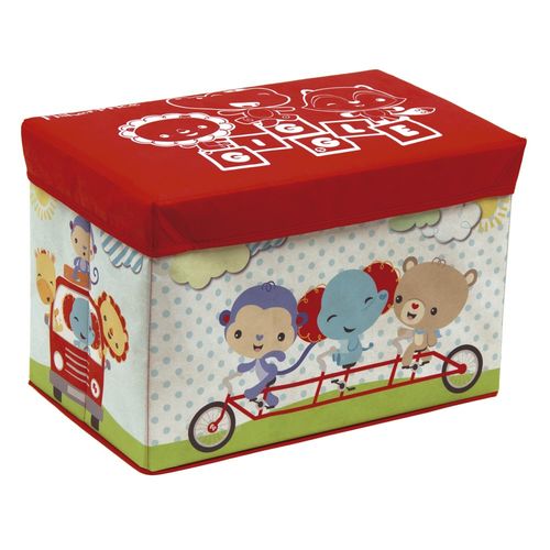 Taburete contenedor rectangular infantil 49x31cm