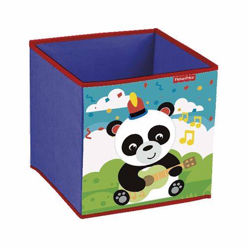 Cubo de almacenaje contenedor Fisher Price panda 31x31cm