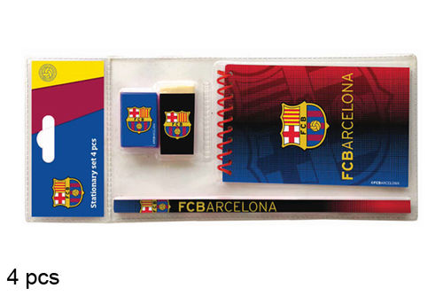 Set papelería 4 piezas FC. Barcelona