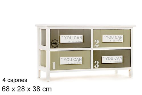 Mueble con 4 cajones "You can"